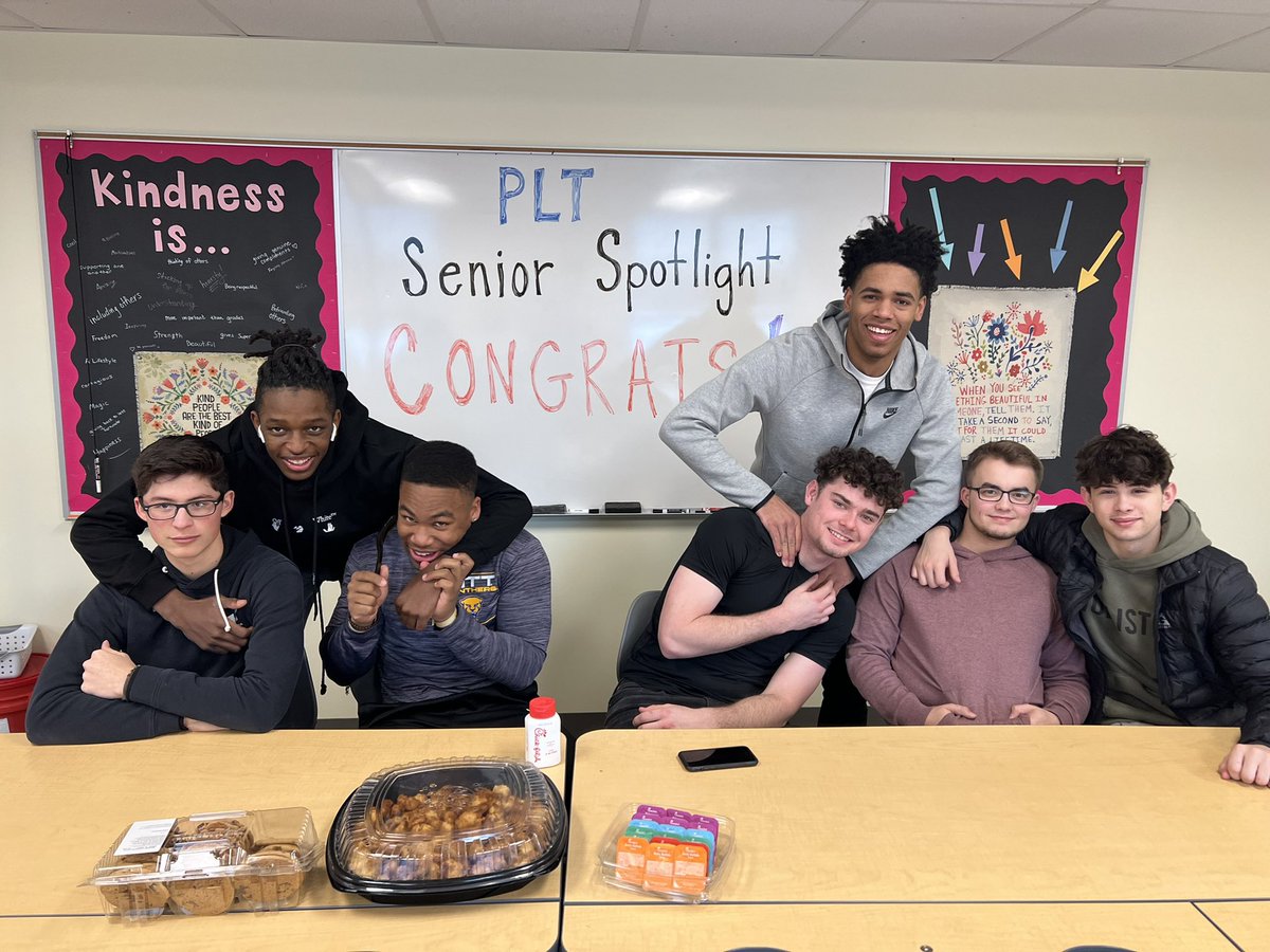 Celebrating my <a href="/hilltopspartan/">Montour High School</a> PLT seniors, some of whom will be committing to play collegiate 🏈 ⚾️ sports later today and others who will be recognized at their last senior 🏀 game tomorrow night. An incredible group of young men I’m so lucky to know! #MontourProud #Classof2022
