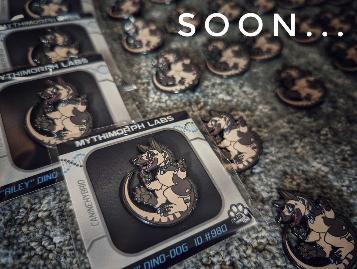 Mythimorph's tweet photo. Pre0rder pins are almost ready >:3

If you've purchased one, please double check your shipping address! https://t.co/i6GyaLs6mo