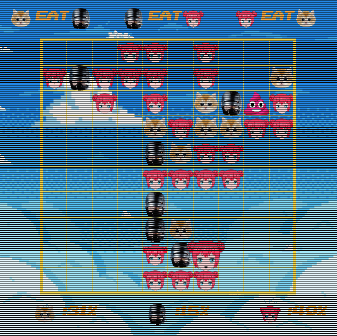 unicorn_stew_'s tweet photo. Dog DON'T Eat Dog 
NEW DROP ON @fx_hash_  https://t.co/VH8WBuBz0G
Don't be fooled by the cute UI, this is an "AI" attempting to defeat itself in a game based on RockPaperScissors rules... is this just a game or can it be turned in a deadly weapon if it ends up in the wrong hands? https://t.co/PjrIQkm7ea