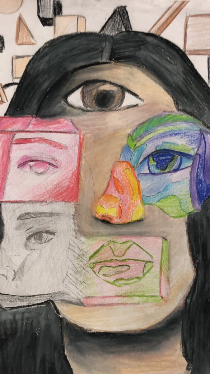 iTOVAR9's tweet photo. RATTLER Cubist Self Portraits @jguerra_EMMS @Team_EMMS @ClintISD @CISD_Fine_Arts #rattlerforce #weareclintisd https://t.co/fLDI2nNSPx