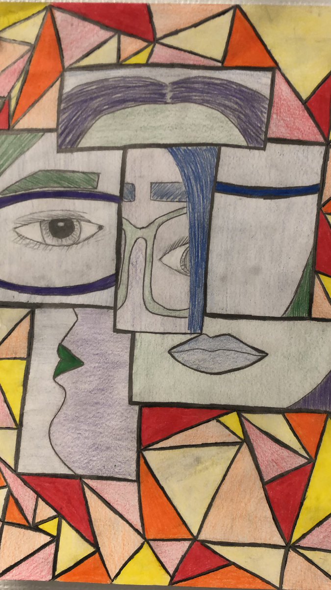 iTOVAR9's tweet photo. RATTLER Cubist Self Portraits @jguerra_EMMS @Team_EMMS @ClintISD @CISD_Fine_Arts #rattlerforce #weareclintisd https://t.co/fLDI2nNSPx