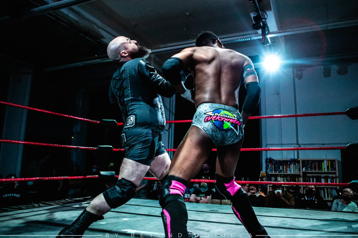 Had a lovely time walloping <a href="/TheOJMO/">Michael Oku</a> at <a href="/wrestlepurpose/">Renegade Wrestling</a> . With Destination Everywhere in the rearview mirror, looking forward to a tasty 6-person clash this Friday!