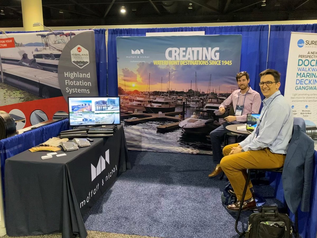 moffattnichol's tweet photo. We had a great time attending the Association of Marina Industries (AMI) 2022 Conference and Expo. Thank you to everyone who stopped by our booth, and we look forward the next AMI event! 

#CreativePeoplePracticalSolutions #AMI2022 #marinas #harbors https://t.co/4qnhsjyZSF