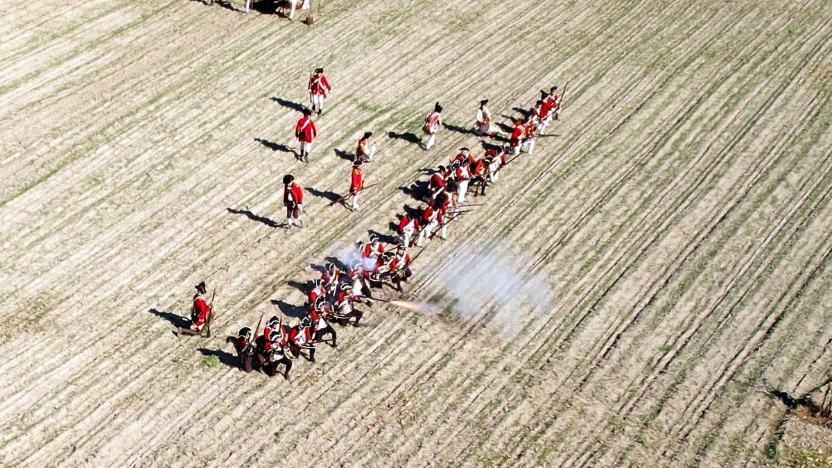 SCETV's tweet photo. The American Revolutionary War is arguably the most significant conflict in United States history. With over 200 battles, no other state saw as much combat as South Carolina. Tune in Thursday at 1 pm to see it... #FromtheSky! #SCETVdigital https://t.co/weoDG8Q0I5