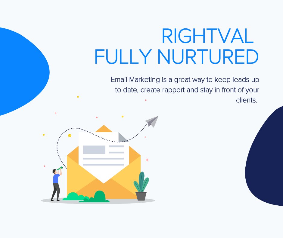 Are you in need of some digital marketing assistance? Not sure where to start? An email nurture programme that some one does for you without you needing to lift a finger could be the perfect solution. Take a look at rightval.com/nurtured to find out further information.