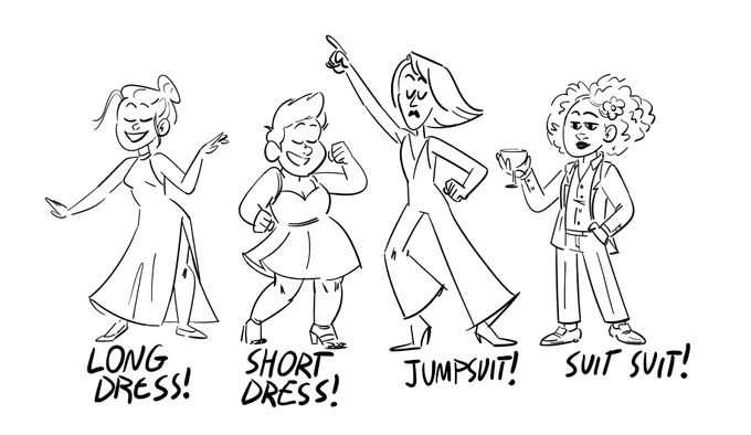 I'm working on a dress code guide for my wedding and I think I accidentally recreated the futch scale? 