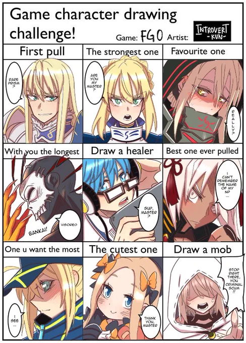 Forgot to post this. Here's my take on this challenge.
#FGO 