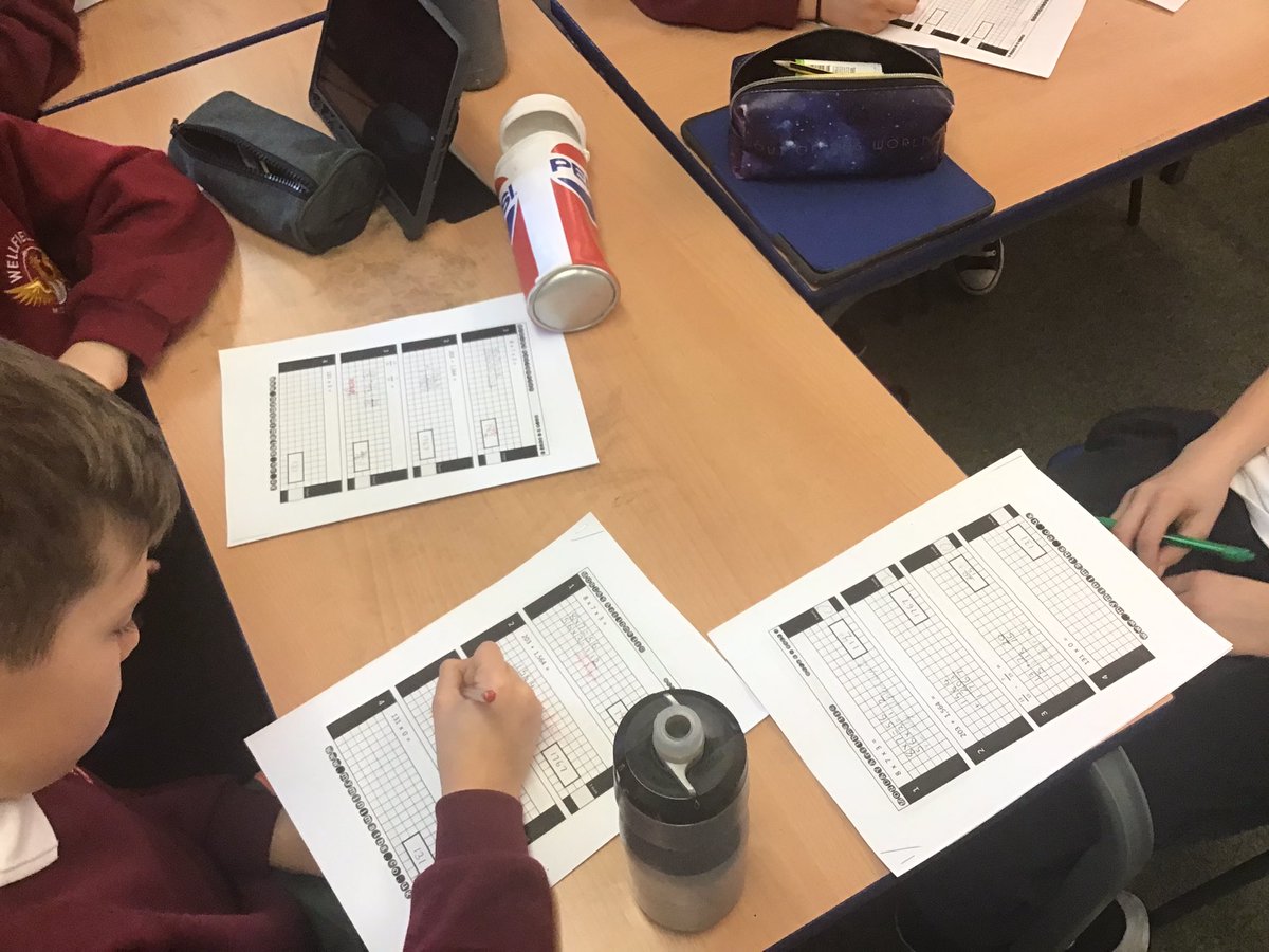 WellfieldMiddle's tweet photo. Year 6 are being the teacher this afternoon in their maths skills session - the teachers really need their help; we’ve made so many mistakes 🙈The children are correcting our mistakes and telling us how to improve next time ✅ #WMSCreativity #WMSMaths https://t.co/4ctlfVGrzO