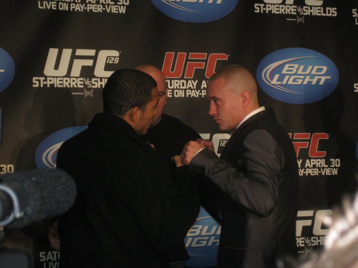 MMAdamMartin's tweet photo. 11 years ago today I attended my first MMA media press conference for #UFC129, one of the greatest events of all time! Still here strong over a decade later. Love this sport so much. https://t.co/baTsMAg0Vg