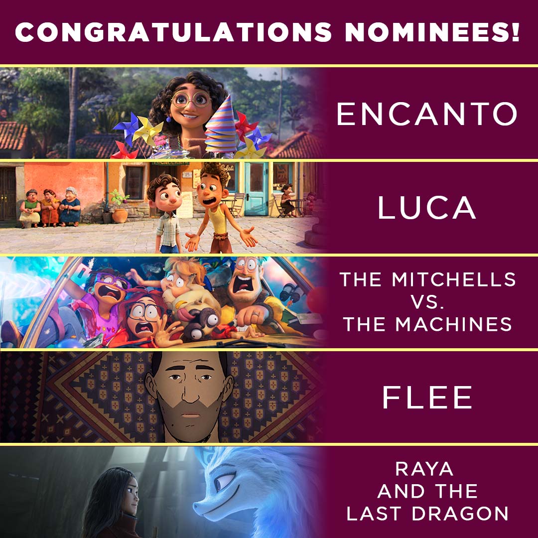 Oscars: 'Encanto,' 'The Mitchells vs. The Machines', 'Flee' Animation  Contenders – The Hollywood Reporter