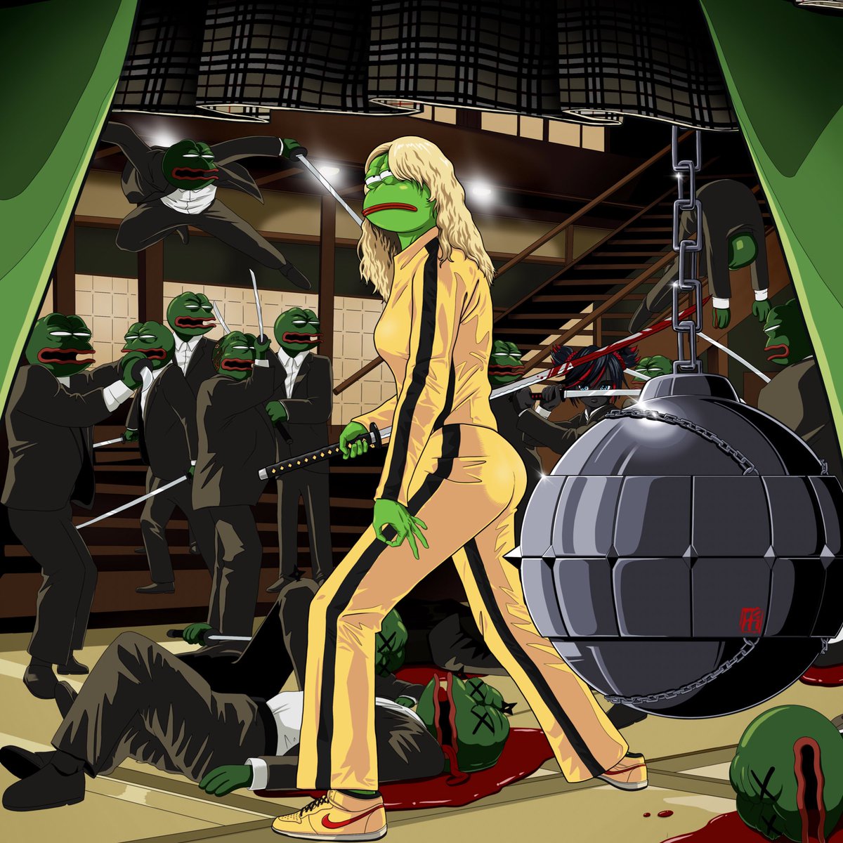 Yoyoyo #NFTsquad 

I made another Art for the TGA collection👀

“Kill Pepe 🔪"
<a href="/Untitled30001/">griffitc.eth</a> 
#PepeFam 

Check this out 
foundation.app/@griffitc/tga/3