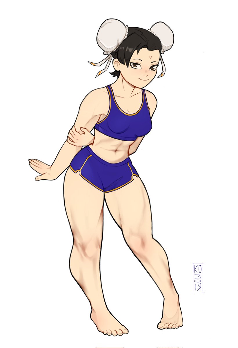 koumoridraws's tweet photo. smol Chun-Li while testing new brushes https://t.co/GwqpMQly8r
