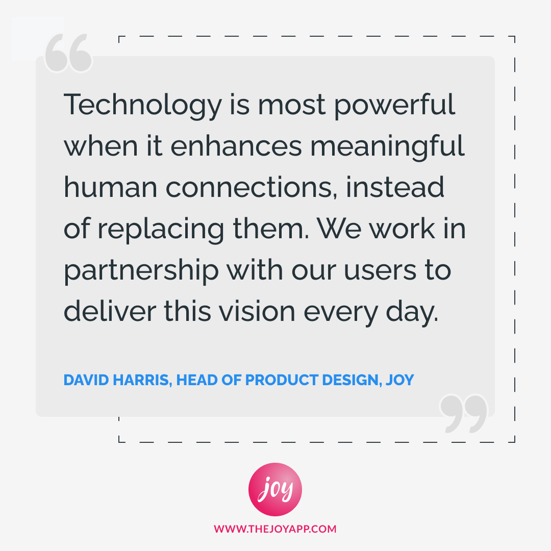 thejoyapp's tweet photo. We caught up with David Head of Product Design for some more weekly #wordsofJoy
We asked why does social prescribing matter?
Here is what he had to say:
#HealthTech #socialprescribing #communityreferral #community #techforgood https://t.co/yC5tOIMMwL