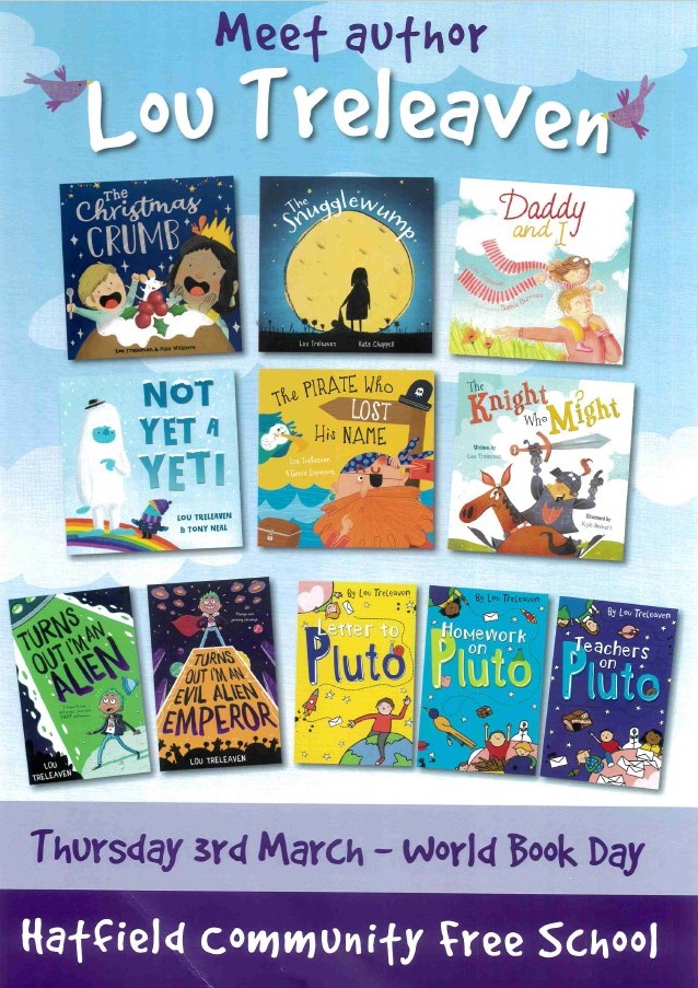 World Book Day 2022, we are so excited and cannot wait to meet Lou Treleaven!