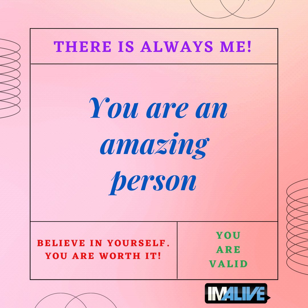 IMALIVE_org's tweet photo. Today and every day you deserve your own love.

This Valentine's Day - There Is Always Me - and I choose YOU!
Send this to someone who needs to hear this today.
Details here: https://t.co/vNt3OOqEnh #TIAM #Thereisalwaysme #share https://t.co/7fMBiK7z6J