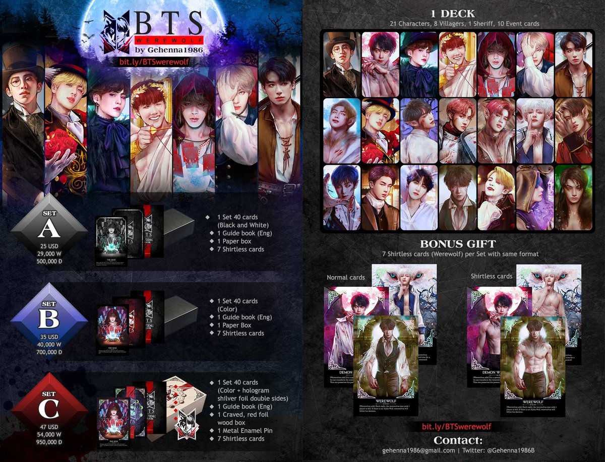 Gehenna1986B's tweet photo. 🎉NEW YEAR DISCOUNT
(In stock merchs &amp; ready to ship)

Order: https://t.co/csgBnOzlZh

🎁GA random 1 gift set for 1 ARMY:
✅FL + Like + RT
✅Comment the merch you like (<50 usd)

GO pls DM 🙇‍♀️

#BTSFanart #BTSGugak #BTSFantasticBeasts #BTS7DeadlySins #BTSGreekGods #BTSWerewolfGame https://t.co/cfoXIpj9cb