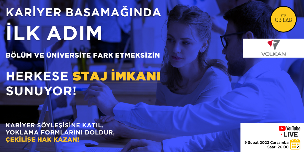 cbilabitu's tweet photo. Volkan İtfaiye’de staj şansını kaçırma! 😉
9 Şubat Çarşamba günü saat 20.00’ta Youtube kanalımızdan canlı olarak yayınlayacağımız Kariyer Sohbetleri etkinliğimizde Volkan İtfaiye , bölüm ve üniversite fark etmeksizin herkese staj imkanı sunuyor. 🎉 https://t.co/1AWpfEHXct