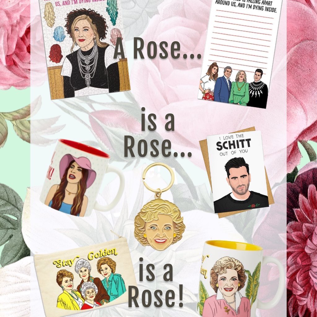 Everything's coming up Roses!

100's of gifts for your tv and pop culture lover including some Schitt-y Valentines from Tay Ham &amp; @_spaghettimeatballs_. And Golden gifts from <a href="/thefound/">phyllis downe</a>. 

Available in store &amp; online from <a href="/urbangenstore/">Urban General Store</a>.