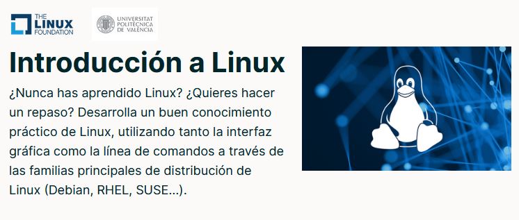 UPV's tweet photo. El MOOC gratuito de 'Introducción a Linux', uno de los más demandados en todo el mundo, ya está disponible en español gracias a la asociación @UPV (@UPVX) y @linuxfoundation: https://t.co/Mjtfs5JArV

🐧 ACCEDE AL CURSO https://t.co/ZB26uFHzWt https://t.co/LHNjtRpR4t