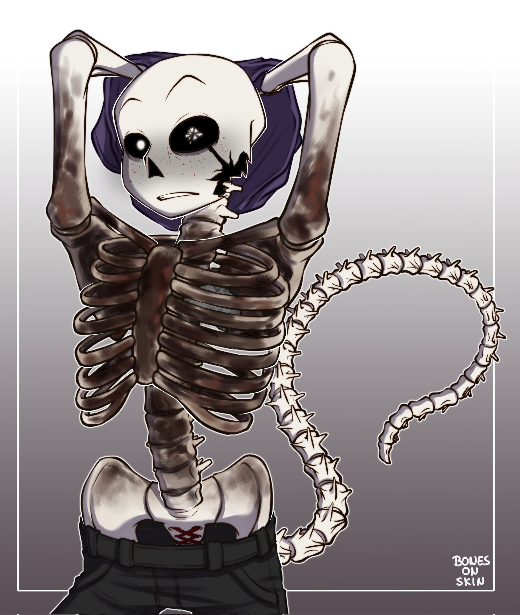 ℤａｎｏ🚮 on X: Sans but realistic skull 💀 #undertale