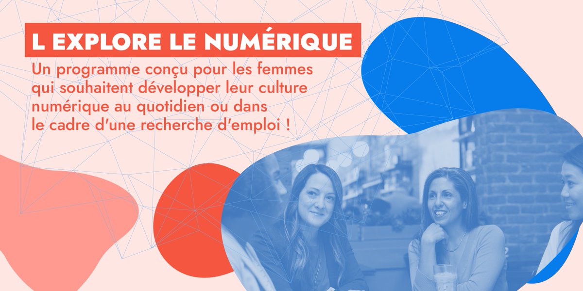 4LDigital's tweet photo. 📣 Les inscriptions sont ouvertes !
#LEXPLORE, c'est un programme GRATUIT 100% en distanciel pour permettre aux #femmes de s'approprier le #numérique grâce à 6 séances en visio, et des exercices @Pix_officiel à faire en autonomie.
Démarrage : le 28 février
https://t.co/FNune0Y0jS https://t.co/GgqR4PezQN