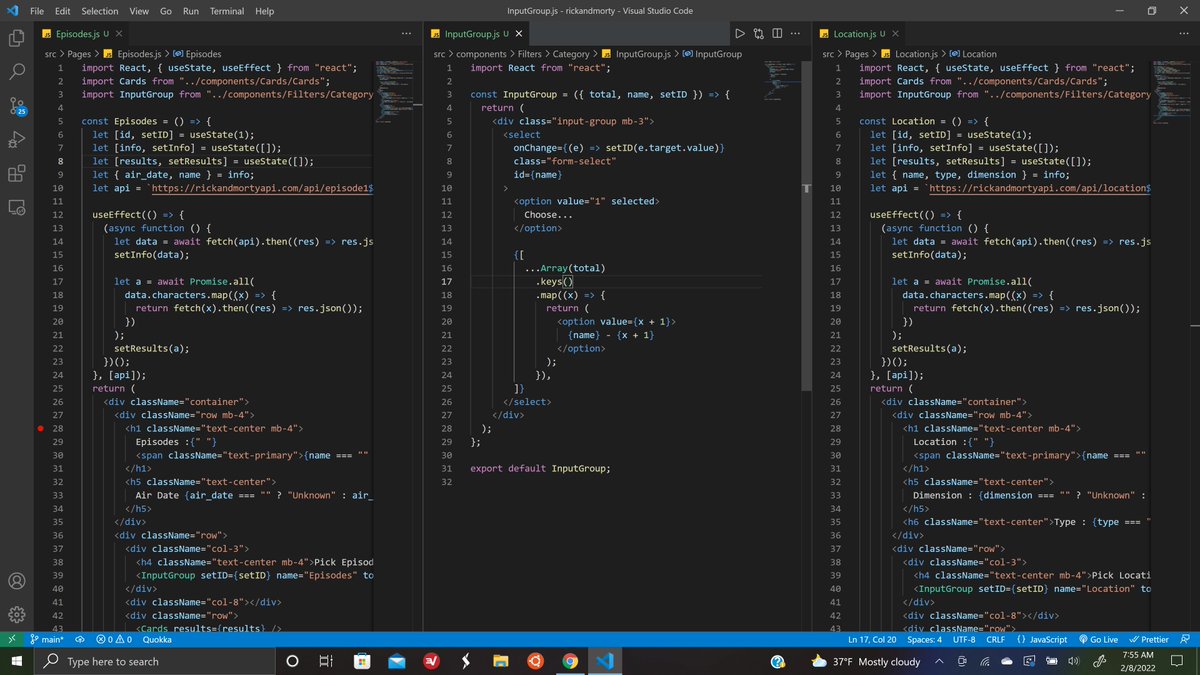 JesseZenon's tweet photo. Day 86/100 (part  II) #freeCodeCamp #ReactJS
  #100daysofcodechallenge #100DaysOfCode https://t.co/nlThhq0WvA