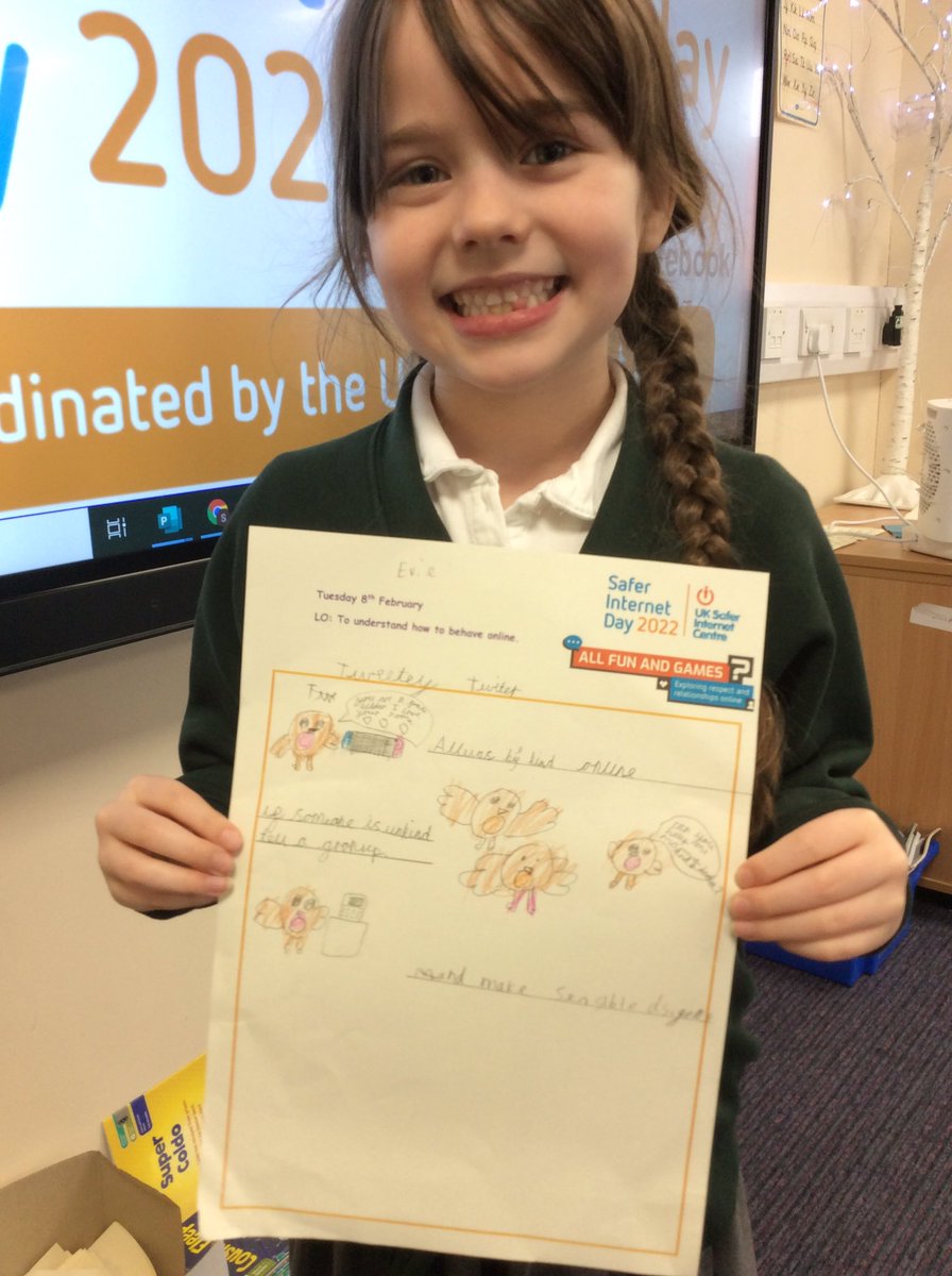 2D have enjoyed making posters for Safer Internet Day 👍👨‍💻