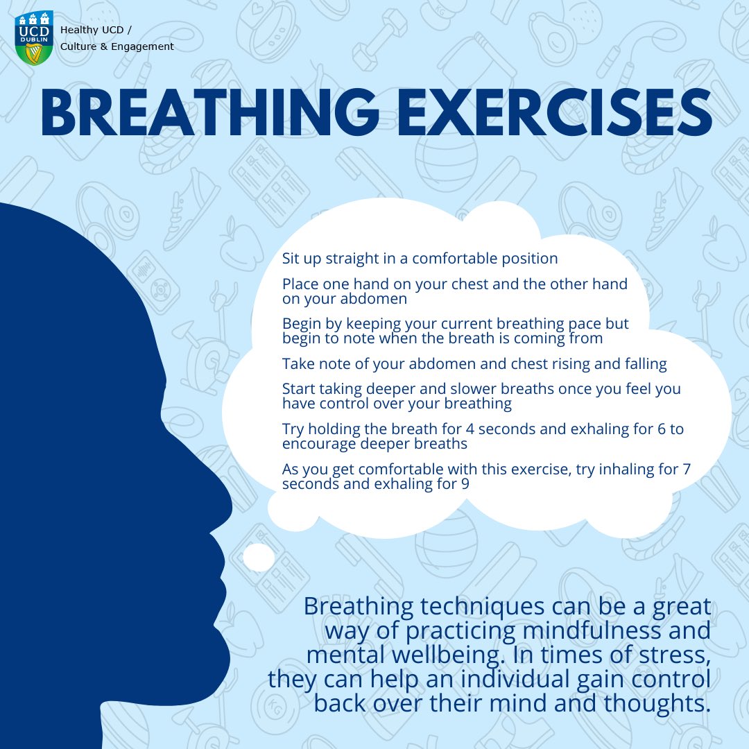 HealthyUCD's tweet photo. Here is a good breathing technique that will help you re-center and calm yourself during stressful periods of life.
#fiveplus #breathing https://t.co/hUcxXEn1NJ
