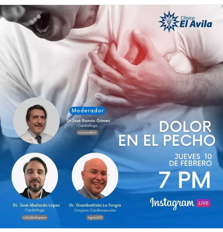 mancebin's tweet photo. El próximo jueves, 10-febrero-2022. 7 pm hora Venezuela. Por Instagram clinica_elavila https://t.co/qRceZYARca