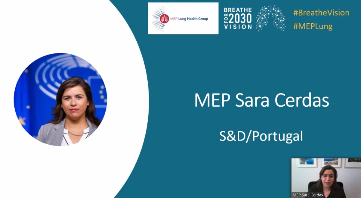 EuropeanLung's tweet photo. MEP @sara_saracerdas opens the #MEPLung Health Group event on #EHDS and emphasises the potential of digital tools for (self-)management of symptoms and diseases to promote patients’ independence #BreatheVision@EuroRespSoc @EFA_Patients @EuropePHA @EU_IPFF @LungCancerEu https://t.co/yzfLc27HtV
