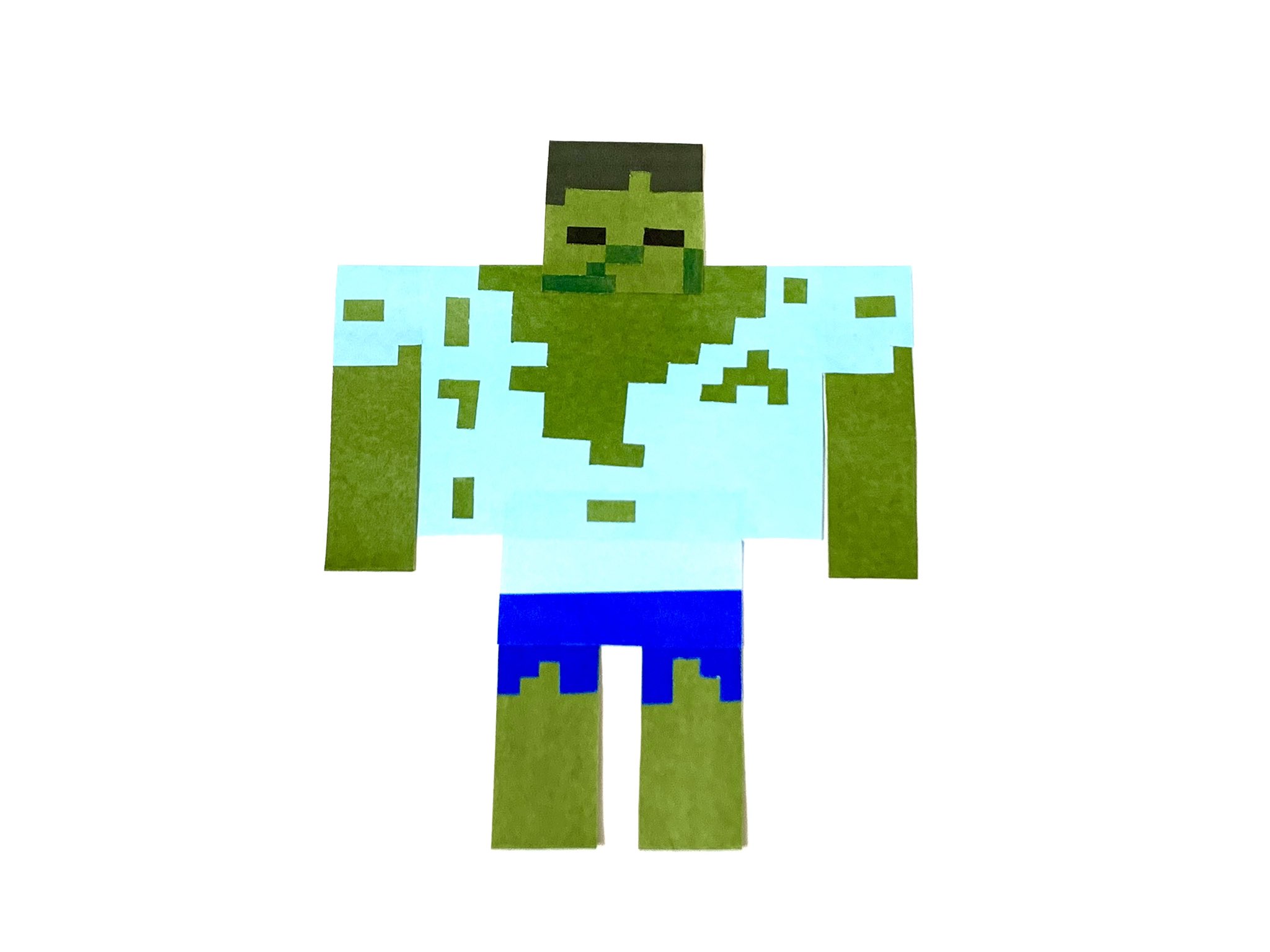 モリチエコ ビジュアルスノウ ミュータントゾンビ マイクラ 折り紙 マインクラフト Minecraft ミュータントゾンビ Origami T Co Pqcrp5zirx Twitter