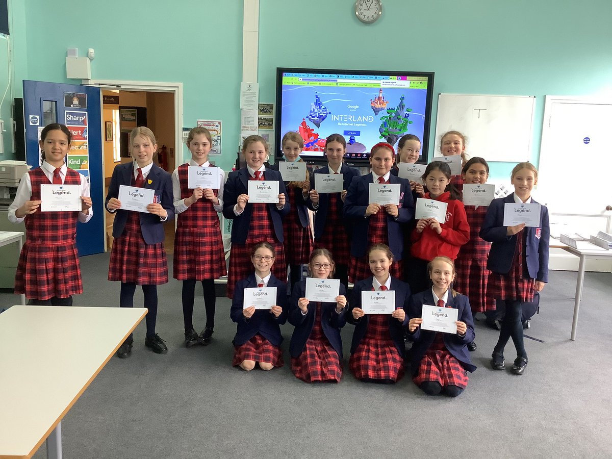 6D are Internet Legends🌍
It’s Internet Safety Day and they have completed the Google Be Internet Legends course👏🏻🖥
<a href="/TalbotHeathSch/">Talbot Heath School</a> 
<a href="/GoogleForEdu/">Google for Education</a> 
#SID2022