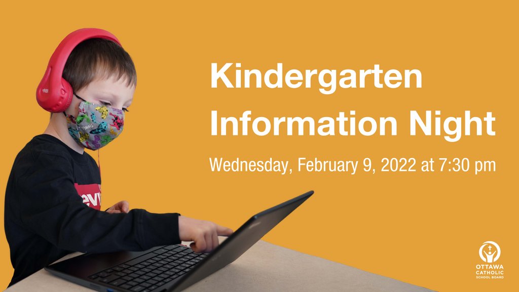 OttCatholicSB's tweet photo. 📣Don't forget to tune into our Kindergarten Information Night tomorrow, February 9, at 7:30 pm. Learn more: https://t.co/e4AXOdaw18 #ocsbBeCommunity #InformationNight #ocsbKindergarten https://t.co/EKgJGOaXFp