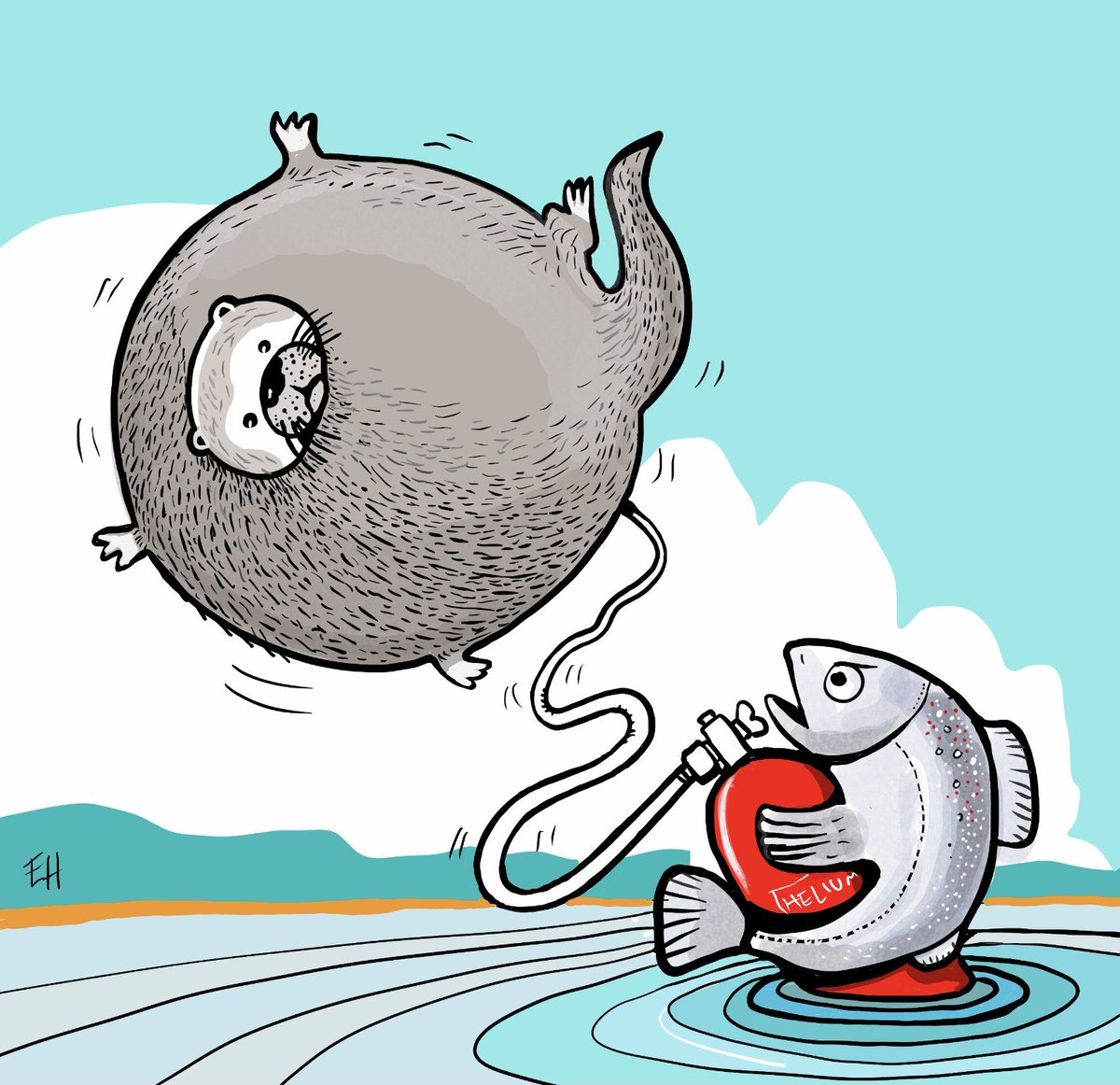 Esaholle's tweet photo. It’a 2nd Tuesday of the Month which means #OtterloonDay
#Otterloon @Animaloonies #animaloon_collective #sillychallenges https://t.co/u4tJQlPW37