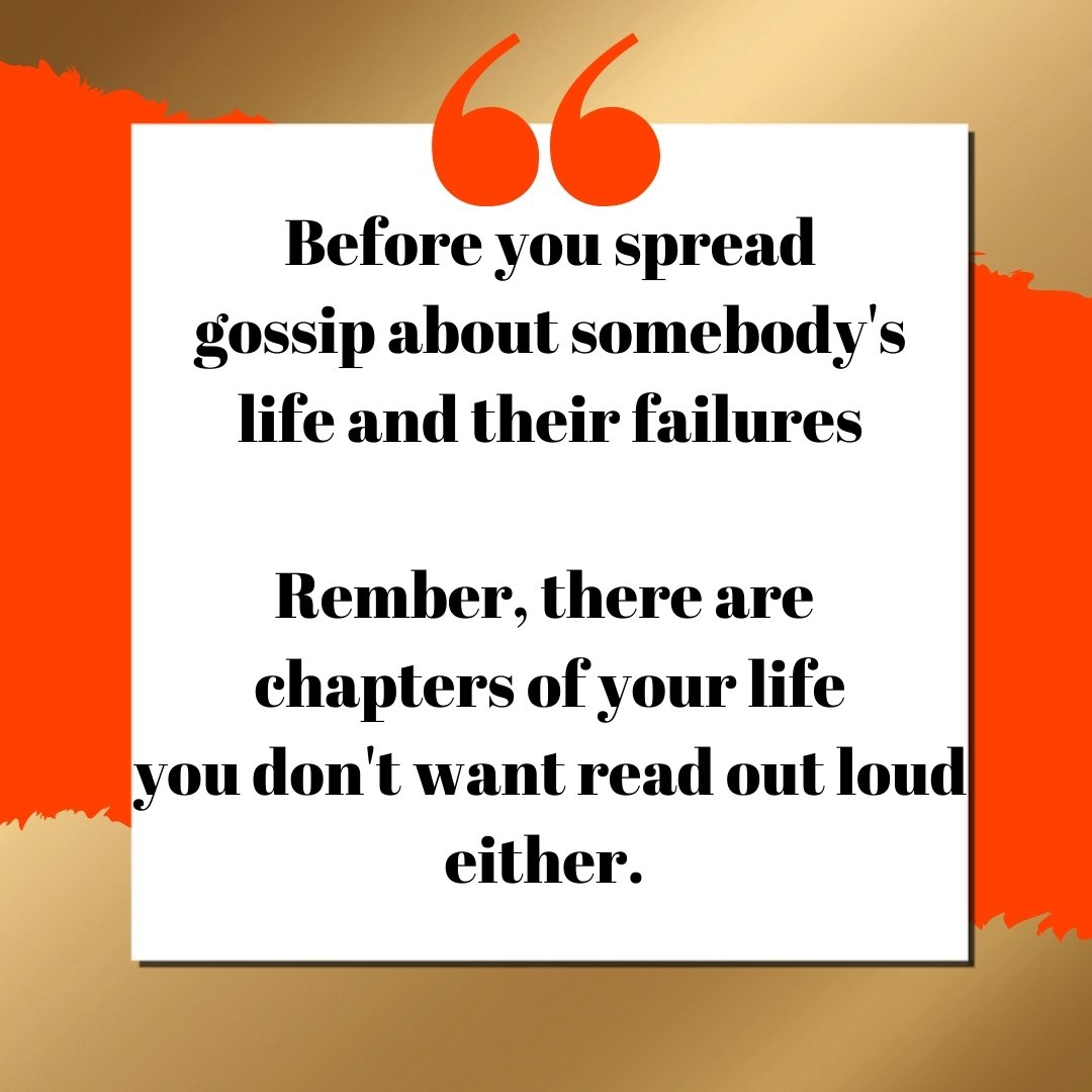 Some are so quick to judge, gossip and tell the business of others when they know it's some stuff in their life that they know they don't want repeated. ⁠
⁠Be careful who you confide in especially when you are going through something or felling vulnerable. ⁠
⁠
