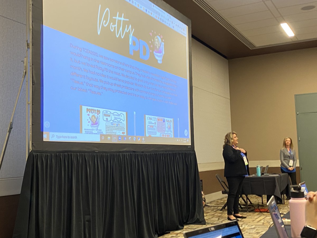 Starting the morning off right with PD Your Teachers Will Love w/ <a href="/SweetyTechy/">Caroline Lightfoot</a> &amp; <a href="/JRushing223/">Jennifer Rushing</a>! #TCEA #TCEA2022