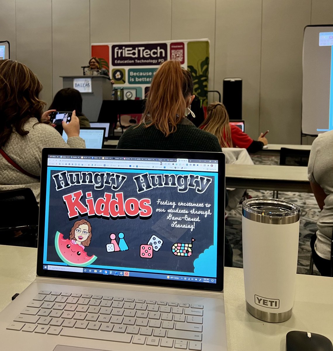 ⁦So excited to learn from a former colleague ⁦<a href="/SummerfordStars/">🌟Melissa Summerford</a>⁩ ⁦⁦and friend at #TCEA22⁩! She’s still teaching her heart out, and I’m loving every minute of it! ⁦<a href="/ESC6_LLA/">ESC6LeadershipLearningandAccountability</a>⁩