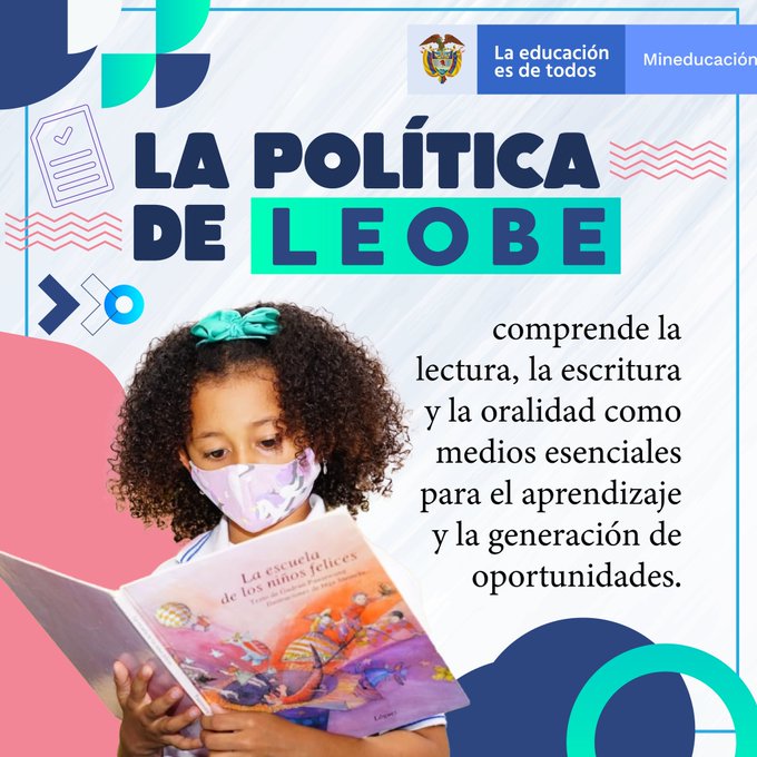 PTA_Colombia's tweet photo. Con la aprobación de la Política Nacional de Lectura, Escritura, Oralidad y Bibliotecas Escolares #LEOBE, el Gobierno Nacional ratifica su compromiso con una educación de calidad que promueva el desarrollo integral y los aprendizajes de los estudiantes >> https://t.co/AnzP5Zw7WF https://t.co/tey2QfUQlA
