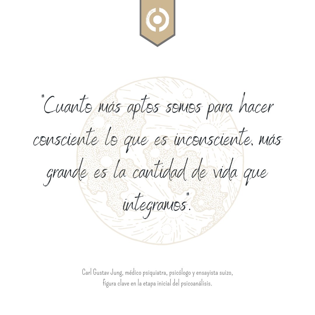 Para Jung la sabiduría consiste en armonizar lo consciente y lo inconsciente. Esa es la misión trascendente de la psique, el fin último del individuo.
