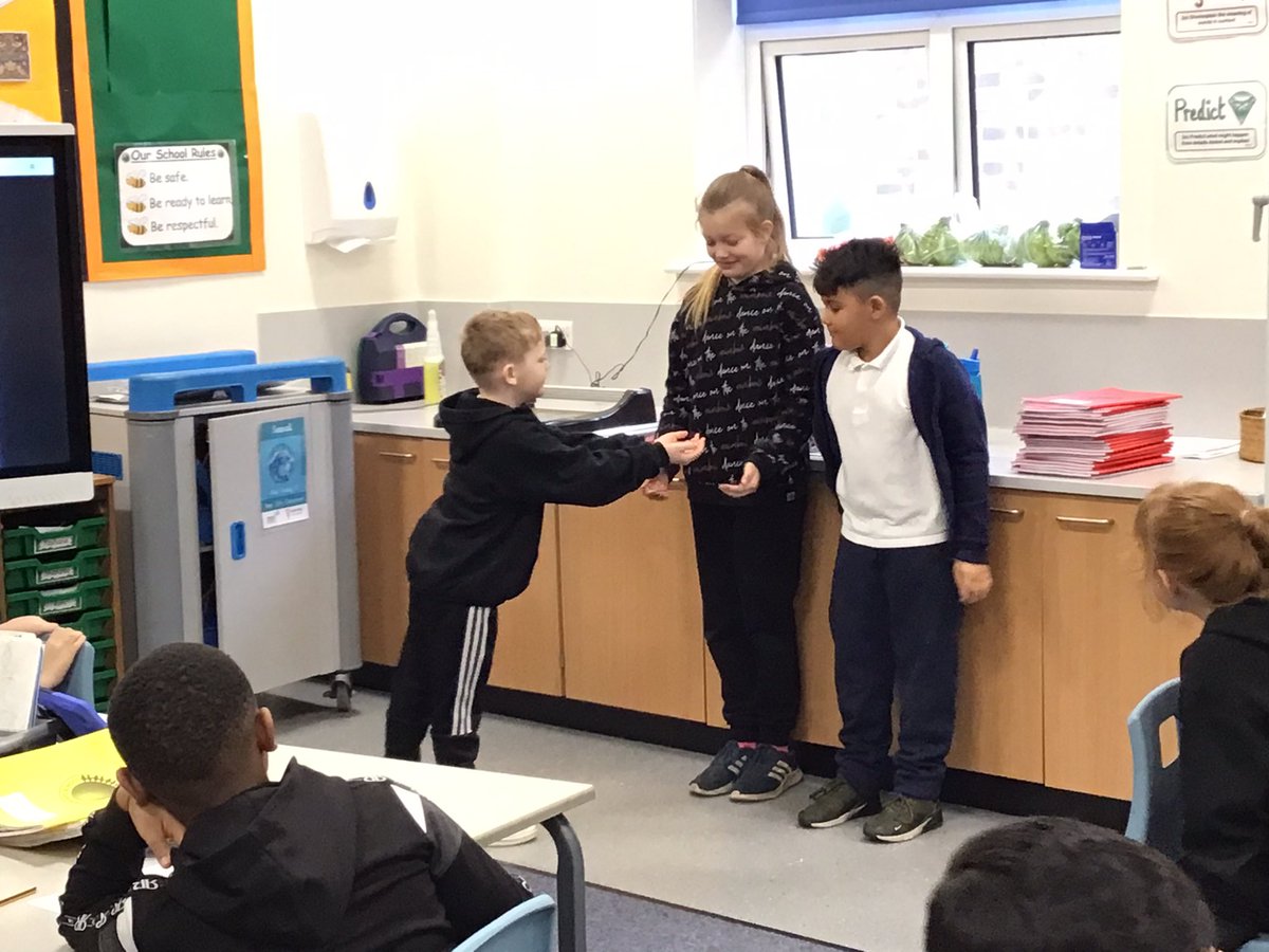 PindersPrimary's tweet photo. We used our drama skills in #PPEnglish today in Year 3/4 to begin our next genre - play scripts. We retold the Greek myth, Pandora’s Box in groups of three. https://t.co/AEvFzLtaYh