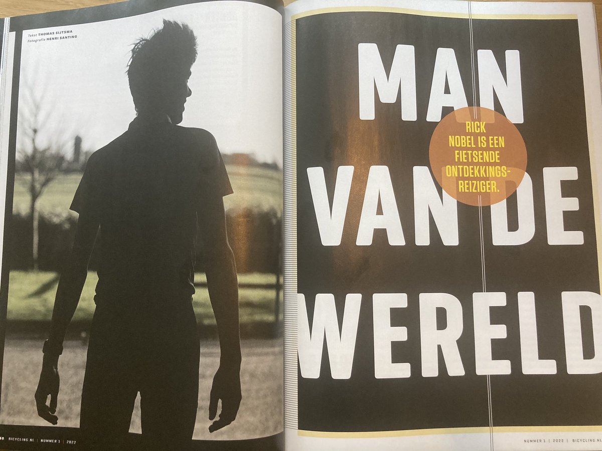 ThomasSijtsma's tweet photo. In de nieuwe @BicyclingNL een interview met de koersende ontdekkingsreiziger @RickNobel1. Over sprinten voor plek 64 tegen een Togolees, een omgekeerde finishlijn in Senegal en liever reizen met een fiets dan een Lonely Planet. https://t.co/VekJsLuil3