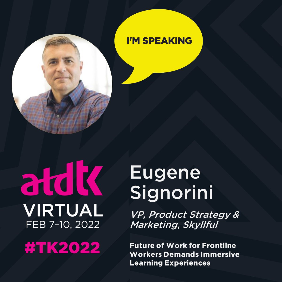 ESignorini's tweet photo. How are you helping #frontlineworkers adapt &amp; learn? Check out my on-demand session at #ATDTK to find out how you can provide better learning experiences for deskless workers. #digitaladoption #TK2022 https://t.co/dAItBIb3dg