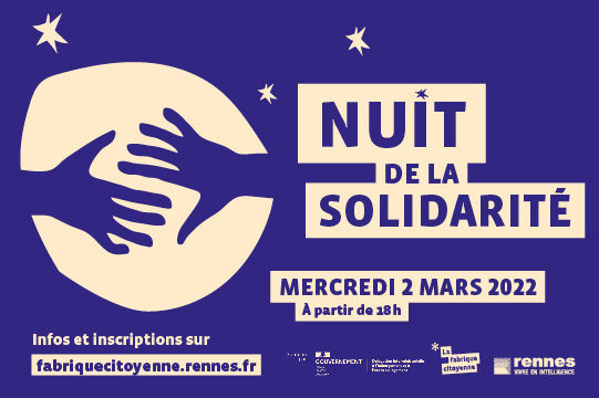 metropolerennes's tweet photo. [ Nuit de la #solidarité ]
La Ville de #rennes a besoin de votre aide le 2 mars.
Objectif : en savoir plus sur les personnes sans-abri pour connaitre leurs besoins.  
Inscriptions sur le site de la 
@fabcitoyenne #icirennes
> https://t.co/12uWKQ4iAW https://t.co/ITdyRsaFnX