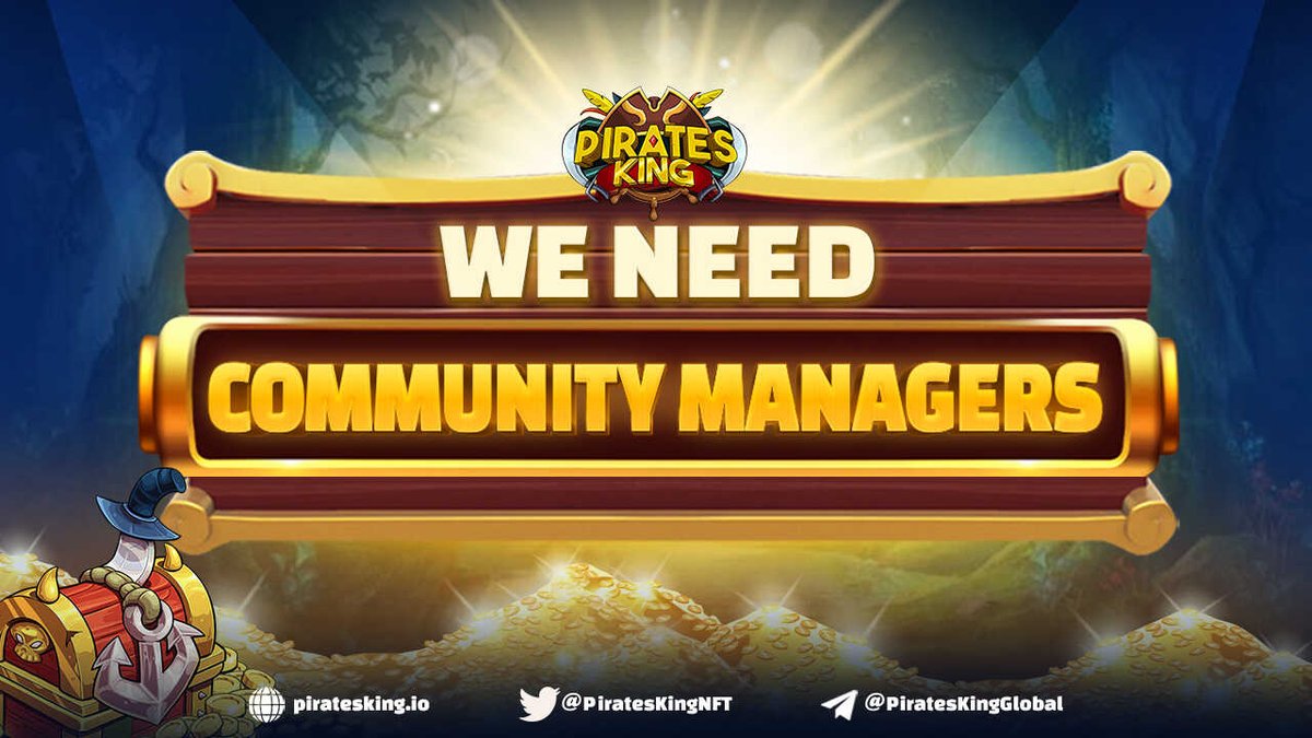 pirateskingnft's tweet photo. CALLING YOU - WHO IS OUR CAPTAIN?

🏴‍☠️ We need captains - community managers who will help us manage and answer questions for the pirates.

🔥 Quickly fill out the form below!

https://t.co/QgEyiifaH2

𝗣𝗶𝗿𝗮𝘁𝗲𝘀𝗞𝗶𝗻𝗴 𝗧𝗲𝗮𝗺 🏴‍☠️ https://t.co/GWN6AnLwNw