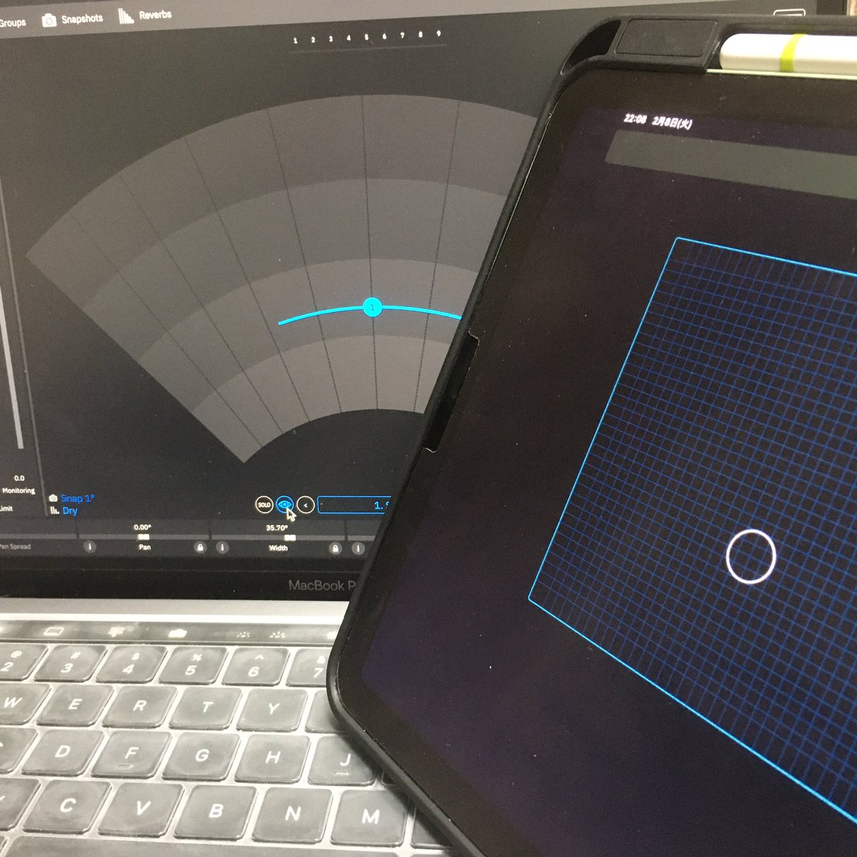 tatsuya_account's tweet photo. 空間オーディオ制作用の
L-ISAコントローラーを作ってみました💻📲
これで作業効率UP🙂
※L-ISA
https://t.co/KEW1kpDSNb
#L_ISA #イマーシブ #Immersive #L_Acoustics #OSC #OpenSoundControl #空間オーディオ https://t.co/lOOtuJBdii