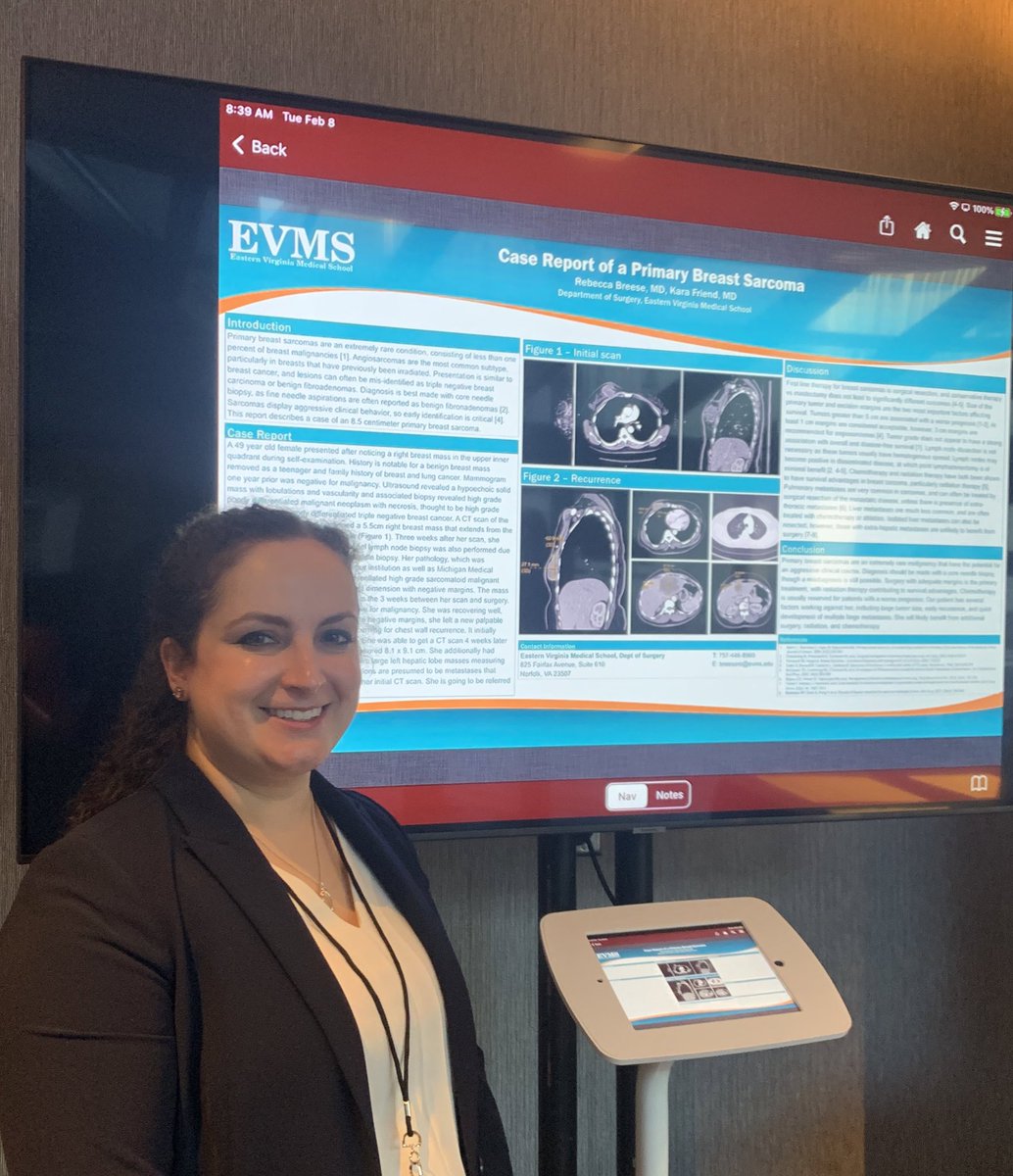 evmssurgery's tweet photo. Dr. Rebecca Breese, PGY-3, was busy this week presenting 3 posters at #SESC22! Great job presenting 3 interesting cases! https://t.co/wBS69IFpVC