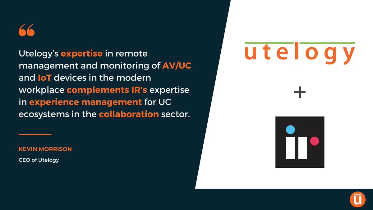 PRESS RELEASE

<a href="/Utelogy/">Utelogy</a> Corporation partners with <a href="/IR/">ir</a> – the leading global provider of #experiencemanagement solutions for #criticalcommunication and #collaboration ecosystems.

Full release->>>>
ow.ly/xYMA50HPqtj