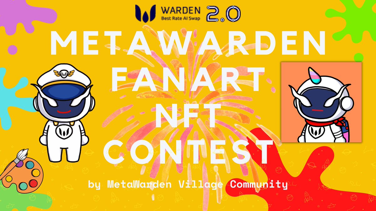MissionSaturn's tweet photo. 🎪 MetaWarden Fan Art NFT Event 🎉 by MetaWarden Village👽🌸🌈
🥳  FOR ALL #MetaWardenNFT 🔥

🥰  EVERYONE CAN JOIN! 
😊  EVERY NFT PROJECT 
X @MetaWardenGuild 

🏁 Starting from 8-28 Feb 2022
📍 End  12.00 AM 28 Feb GMT+7

https://t.co/7EwLefaJhp
🎪 Event > 🏆 MW FanArt NFT 

👇 https://t.co/VVEOPCH7bY