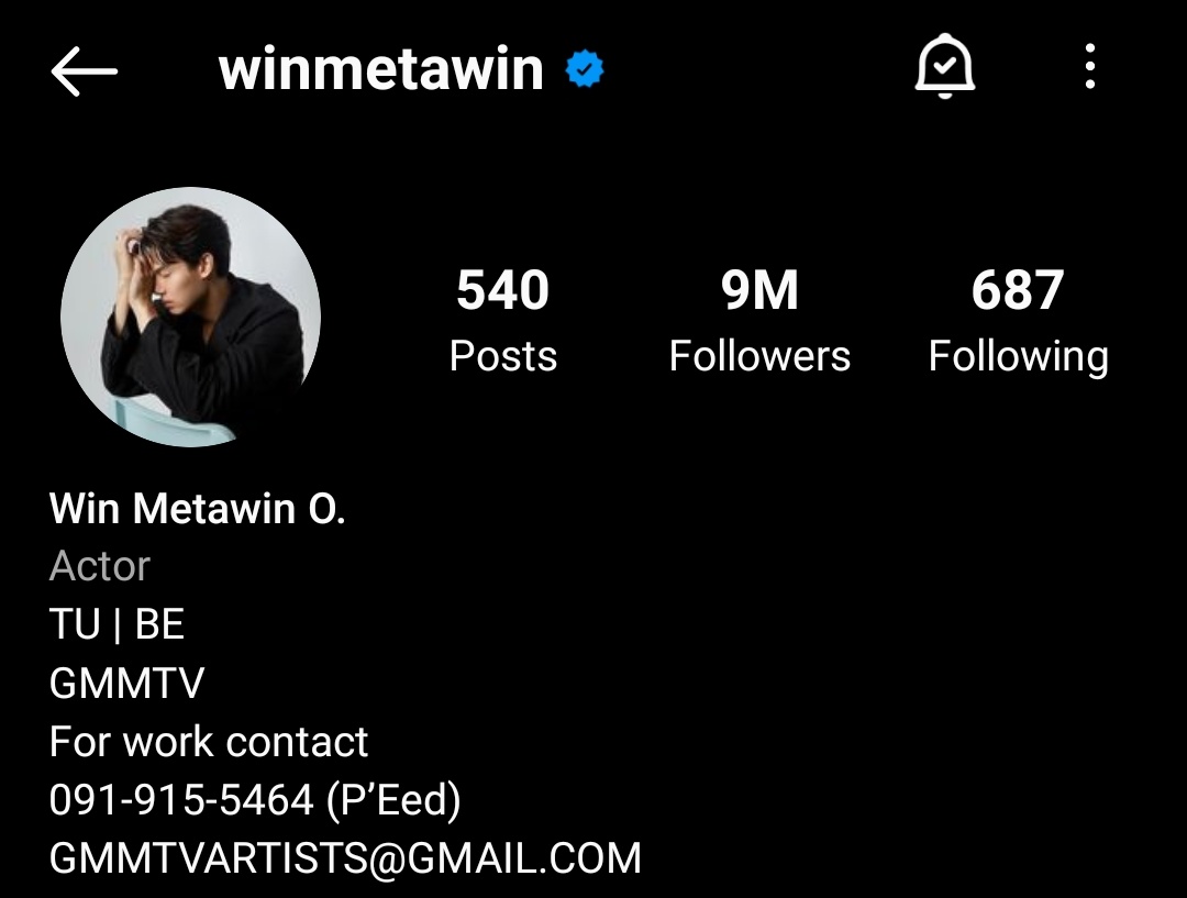 winmside's tweet photo. Win Metawin hits 9,000,000 followers on instagram 🎉

#winmetawin @winmetawin https://t.co/cohxb0q60H