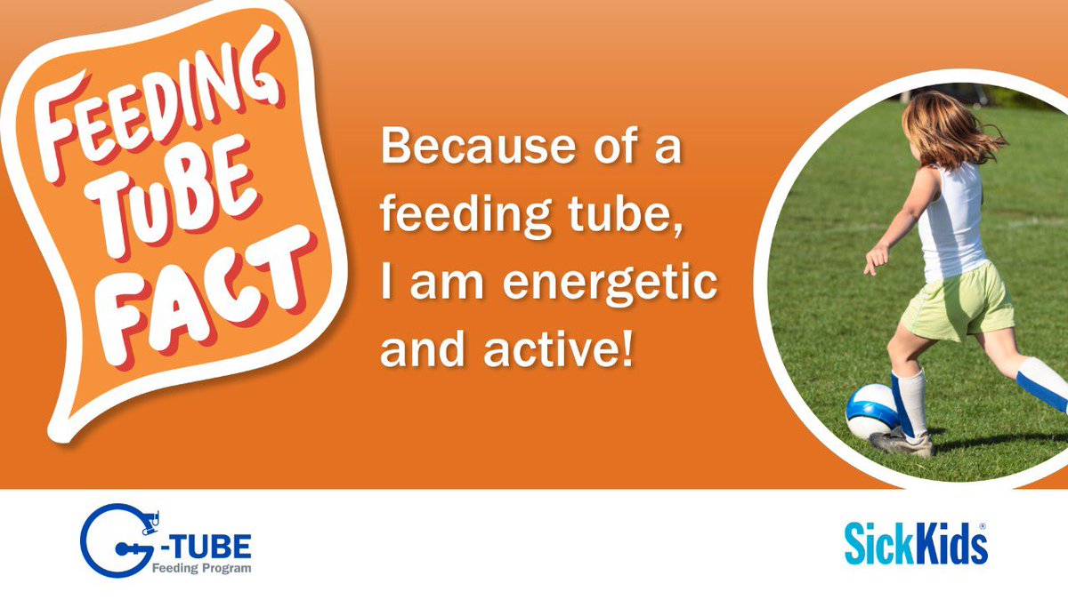 DYK: children/youth with feeding tubes can still have an active lifestyle! #SKtubefeeding <a href="/SickKidsNews/">The Hospital for Sick Children (SickKids)</a> <a href="/silvanaoppedis2/">silvana oppedisano</a> <a href="/juliecjgraham/">Dr. Julie Johnstone</a>